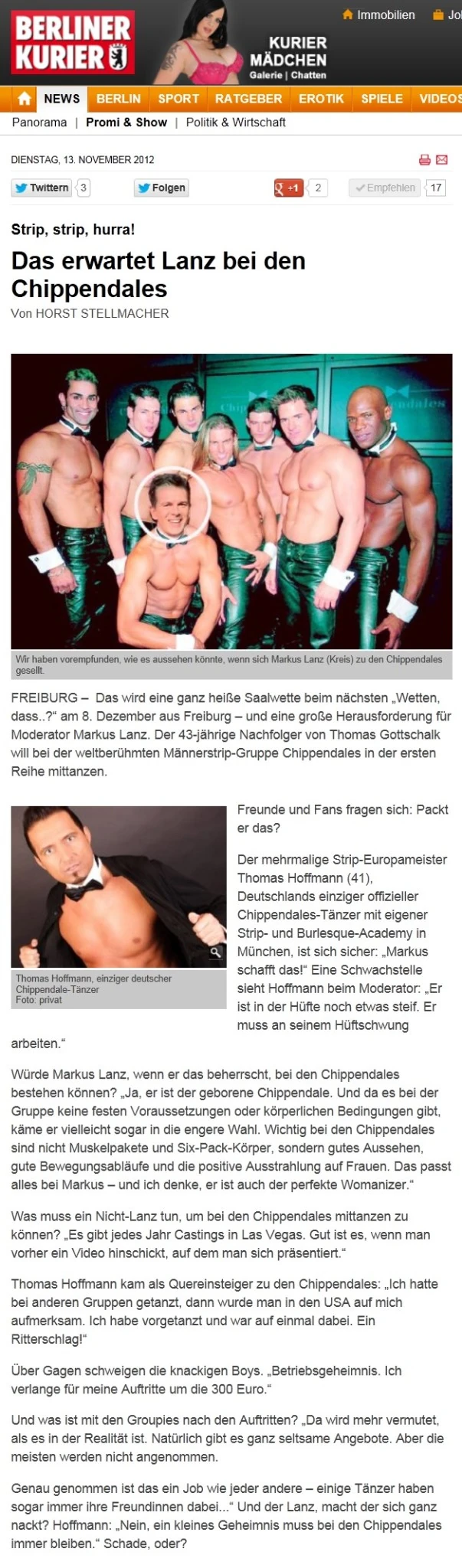 Berliner Kurier – Archivbeleg