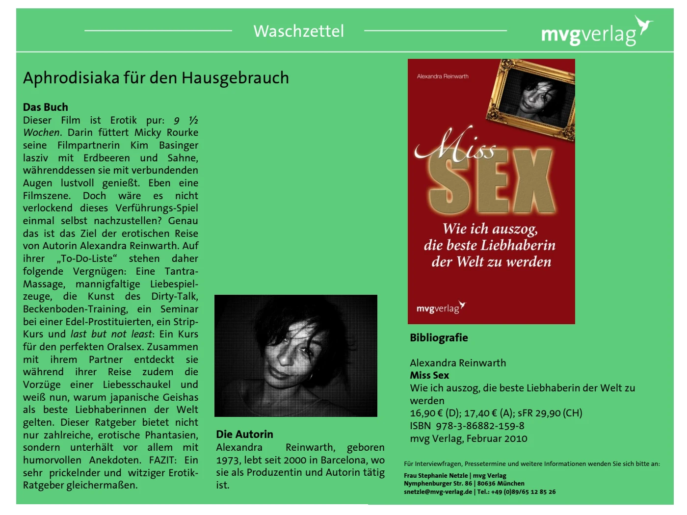 Miss Sex · Mehr über das Buch – Verlagsinformationen · Seite 1